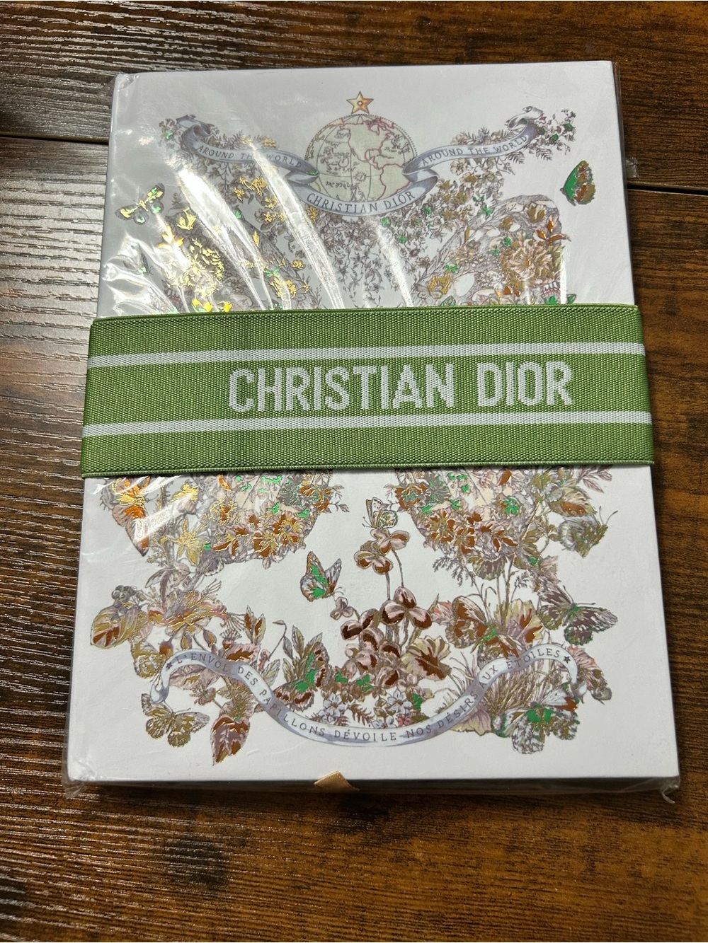 Green Logo Ribbon Notebook